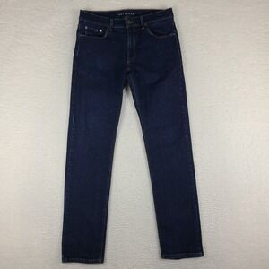 Mott Bow Jeans Mens 32x32 Blue Slim Fit Dark Wash Denim